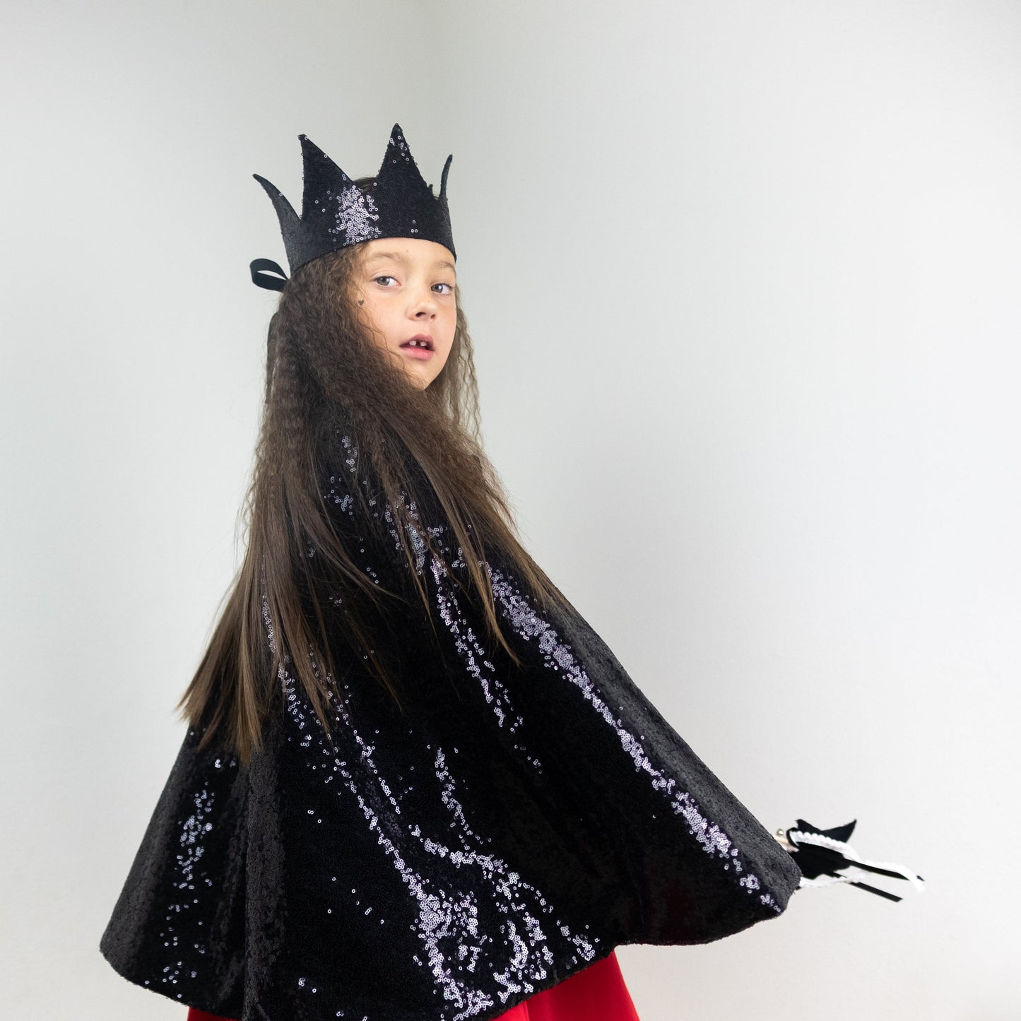 Black sequin cape